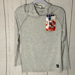 Polarmax Gray Heather Hoodie, Size XS